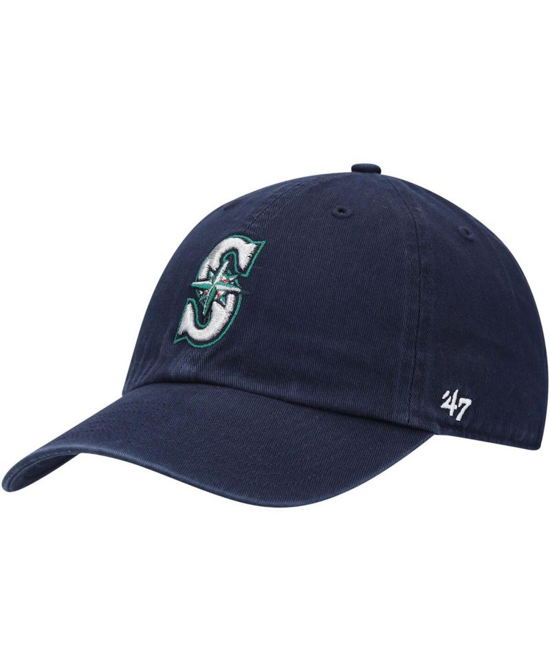 Men's Navy Seattle Mariners Clean Up Adjustable Hat