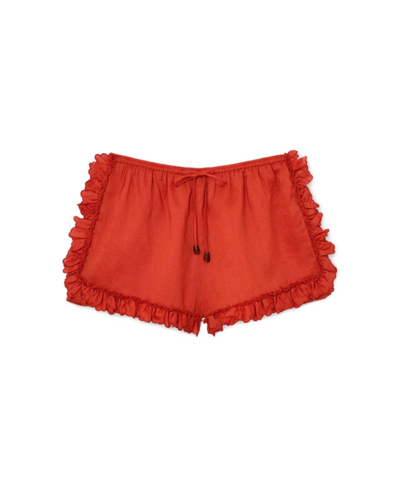 Women's Brook High-Rise Pull-On Ruffle-Trim Shorts, 2" Inseam