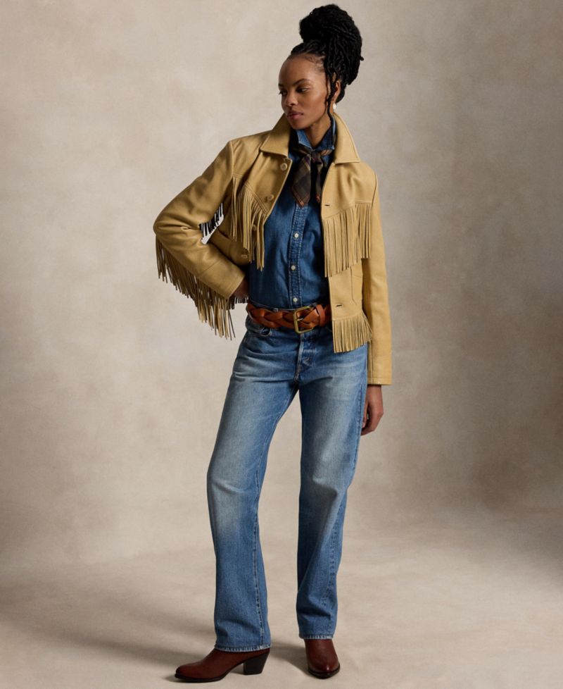 Women's Slim-Fit Denim Shirt