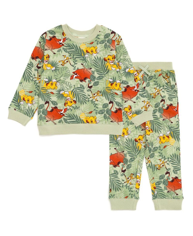 Toddler Boys Boy's(2T-5T) Pixar Toy Story Woody Rex Buzz Lightyear Slinky Dog Sweatshirt and Jogger Pants Set to