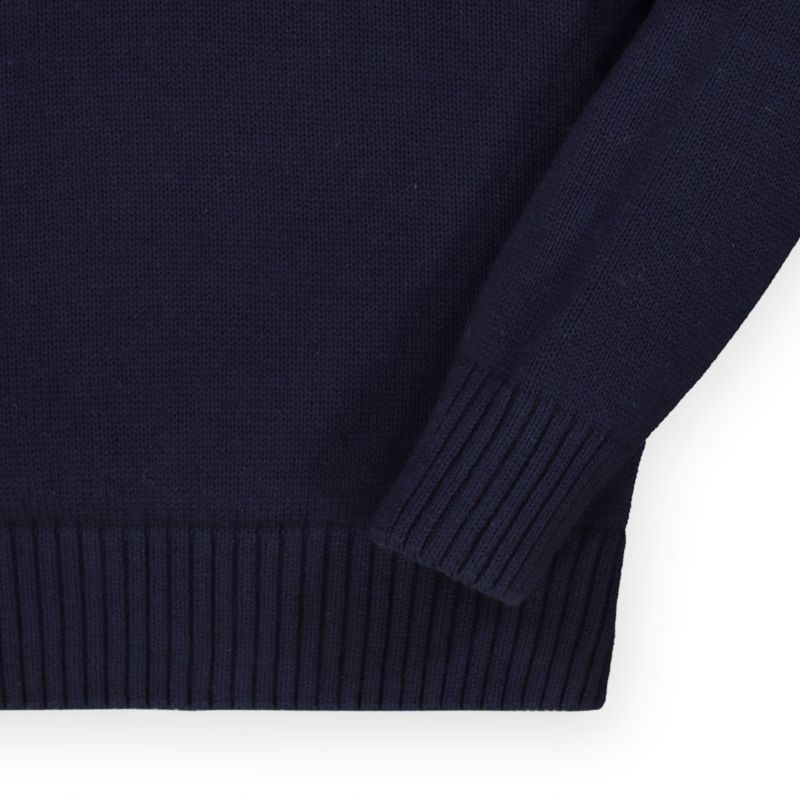 Baby Boys Long Sleeve Mock Neck Button Sweater