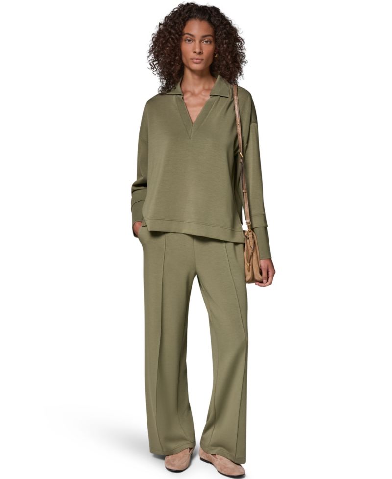 Women's Jet Setter Long-Sleeve V-Neck Tunic Top