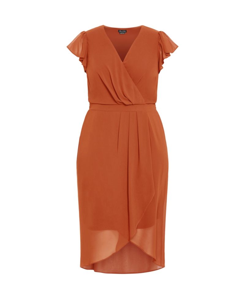 Women's Plus Size Wrap Swing Dress