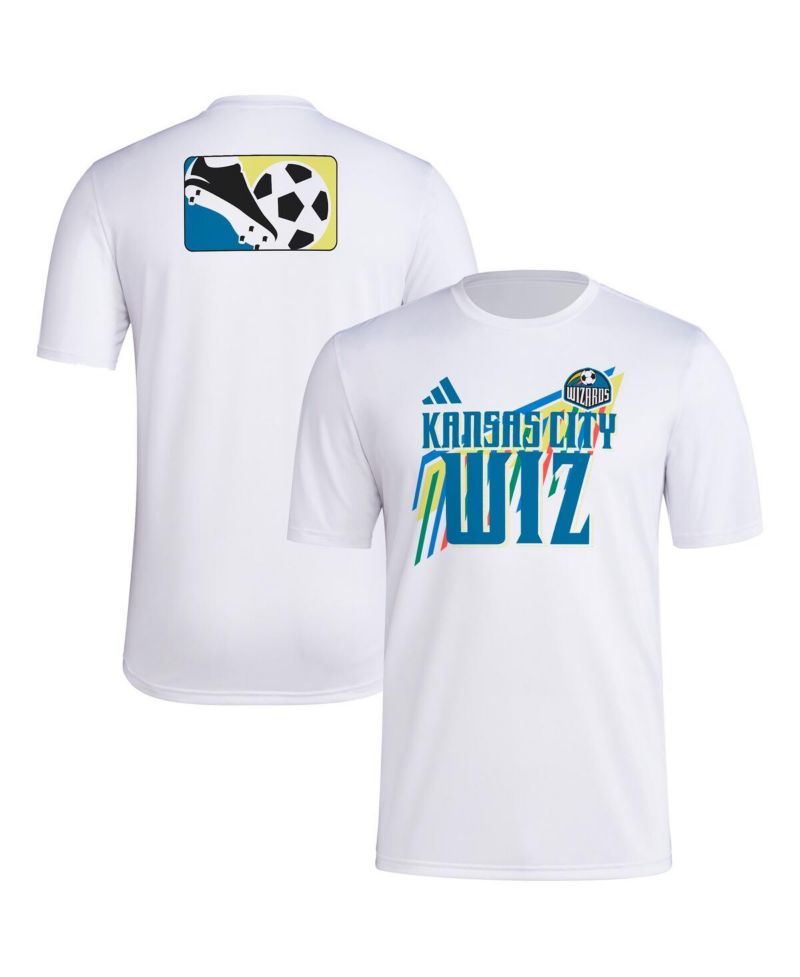 Men's White Sporting Kansas City 2024 Jersey Hook Pre-Match T-Shirt