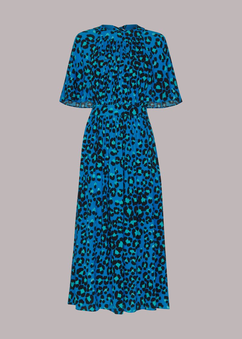 Women's Painted Leopard Amelia Midi Dress