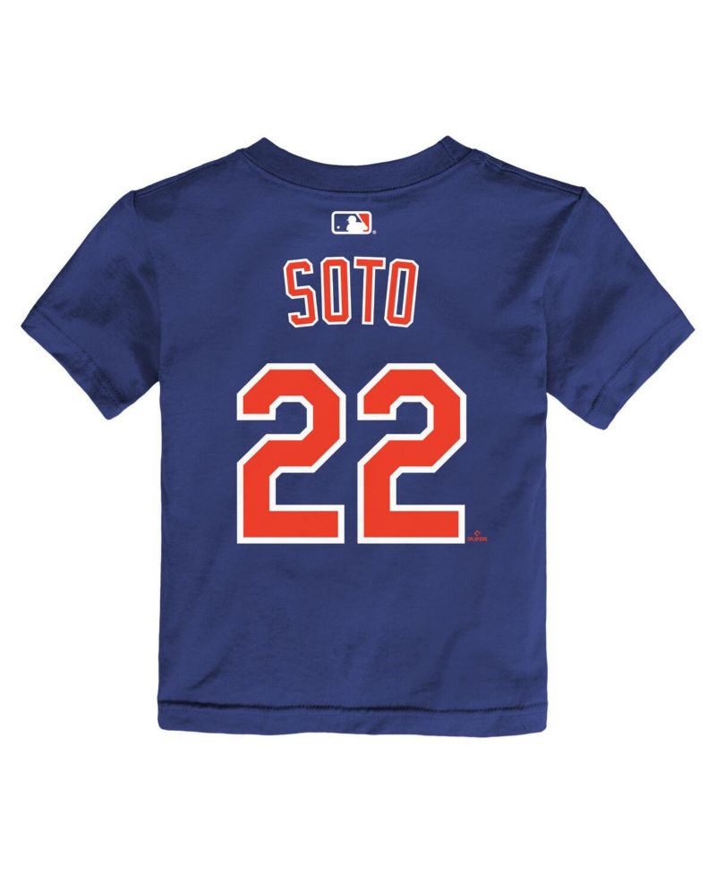 Baby Boys and Girls Juan Soto Royal New York Mets Name & Number T-Shirt