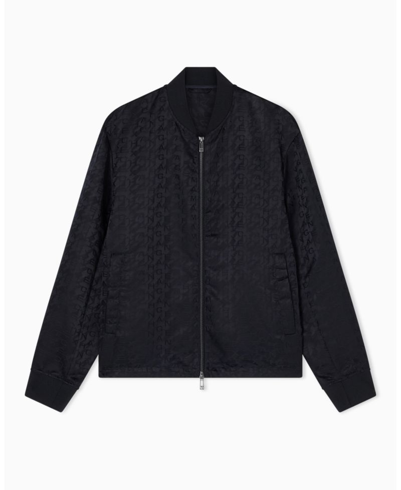 Men's All Over Print Jacquard Bomber Jacket