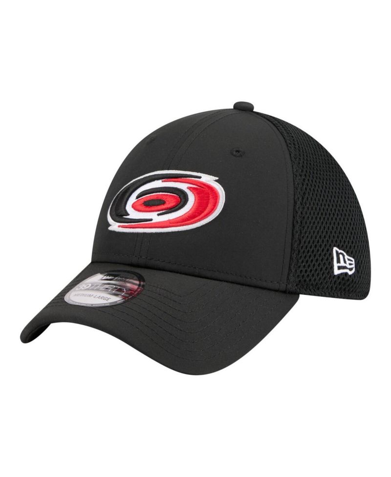 Men's Black Carolina Hurricanes Logo 39THIRTY Flex Hat