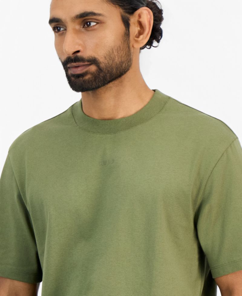 HUGO by Men's Dapolino Heavy Single Jersey Logo T-Shirt