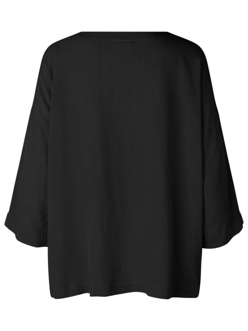 Women's Mabecca Round Neck Draped Blouse