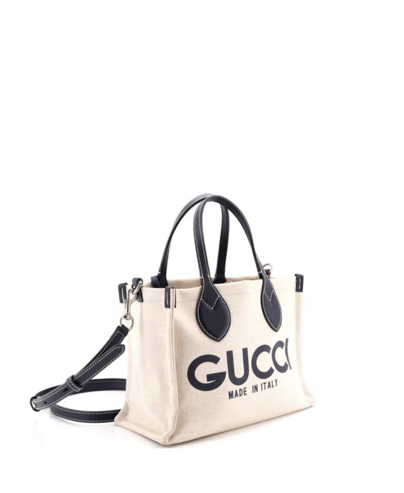 Small Logo Shopper Tote Printed Canvas