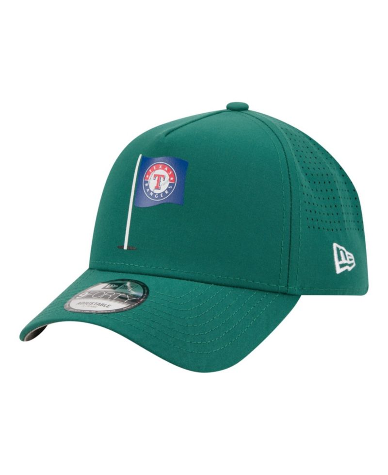 Men's Green Texas Rangers Pin Seeker 9FORTY A-Frame Adjustable Hat
