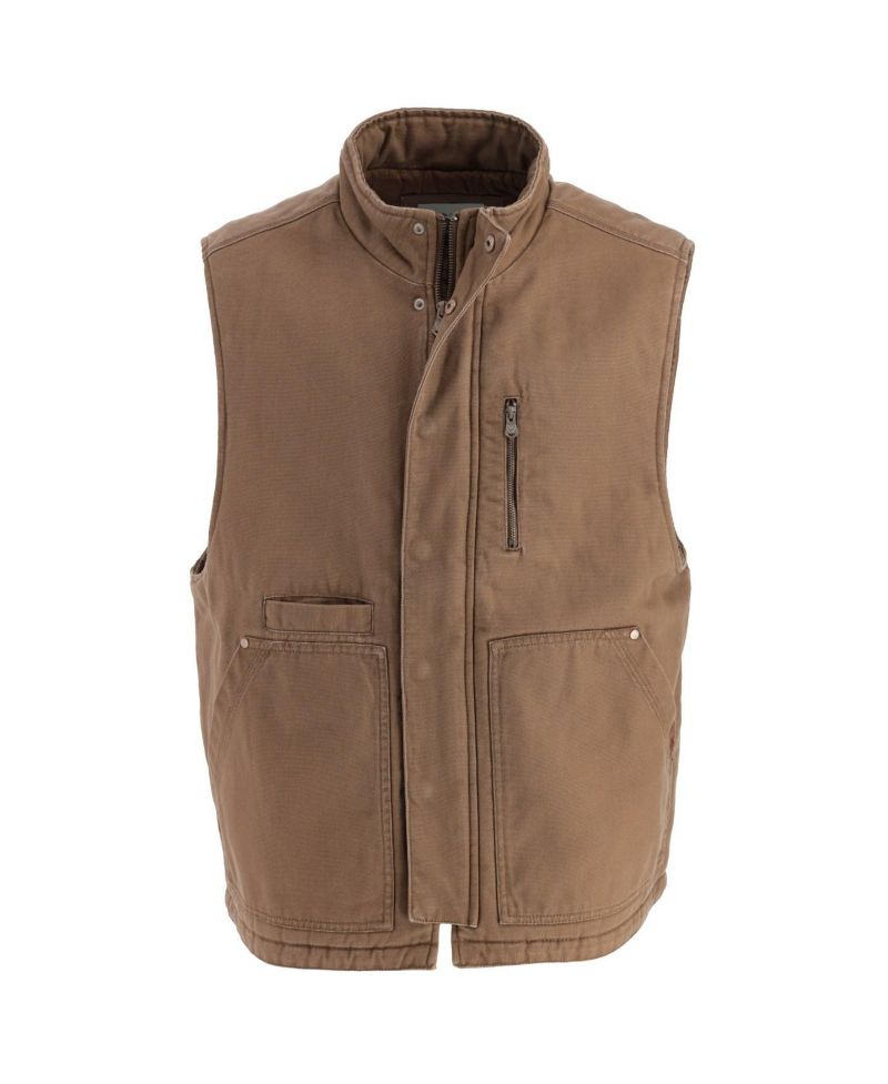 Men's Heritage Stone Washed Canvas Vest