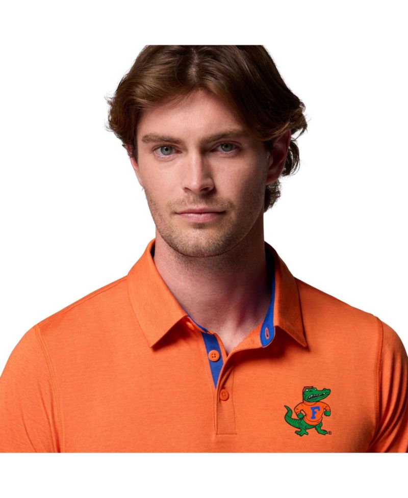 Men's Orange Florida Gators Tech Trail Polo Shirt