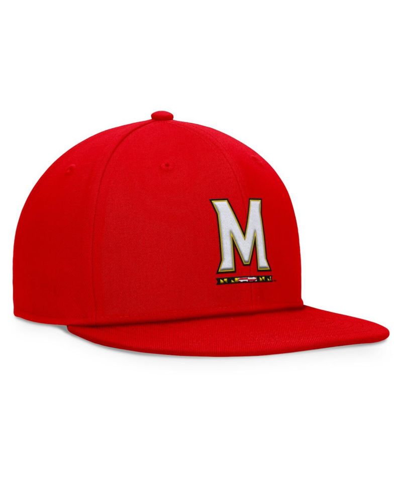 Men's Red Maryland Terrapins Fundamental Snapback Hat