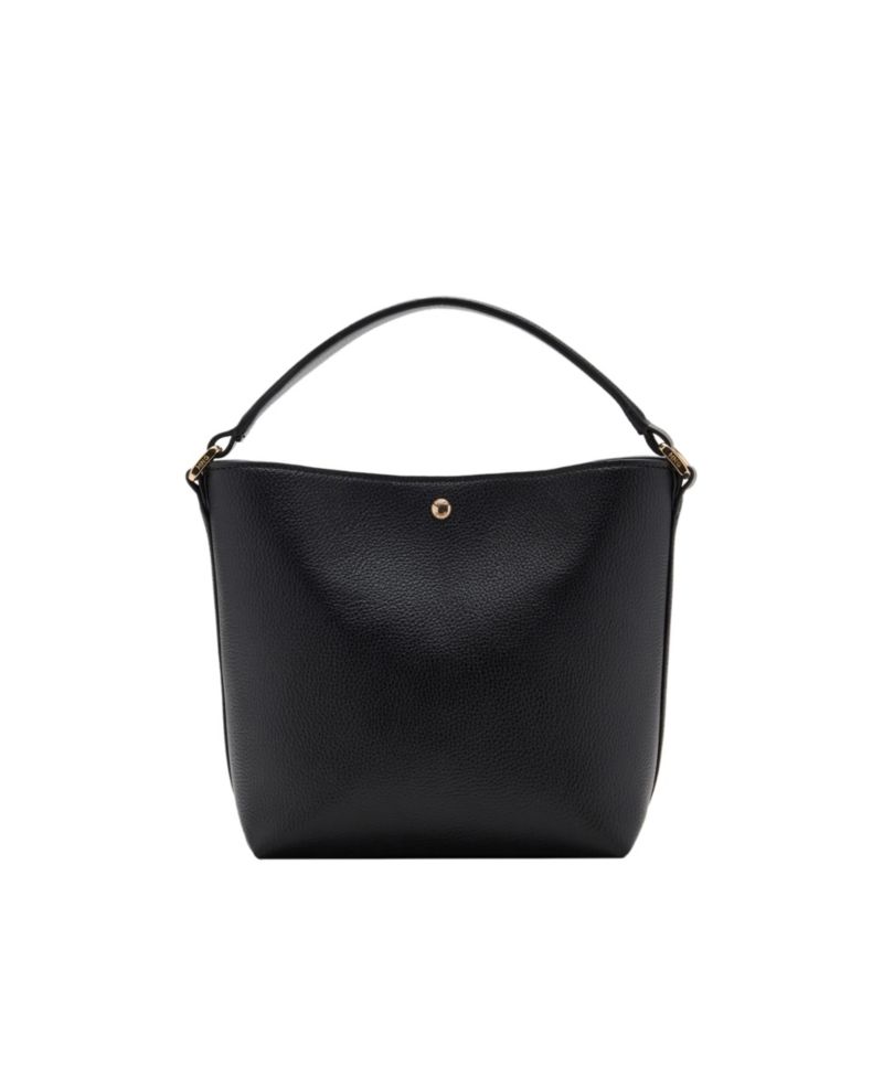 Women's Small Faux Leather Bucket Handbag