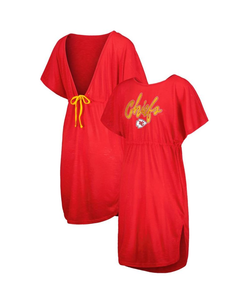 Women's Red Kansas City Chiefs Versus Swim Cover-Up