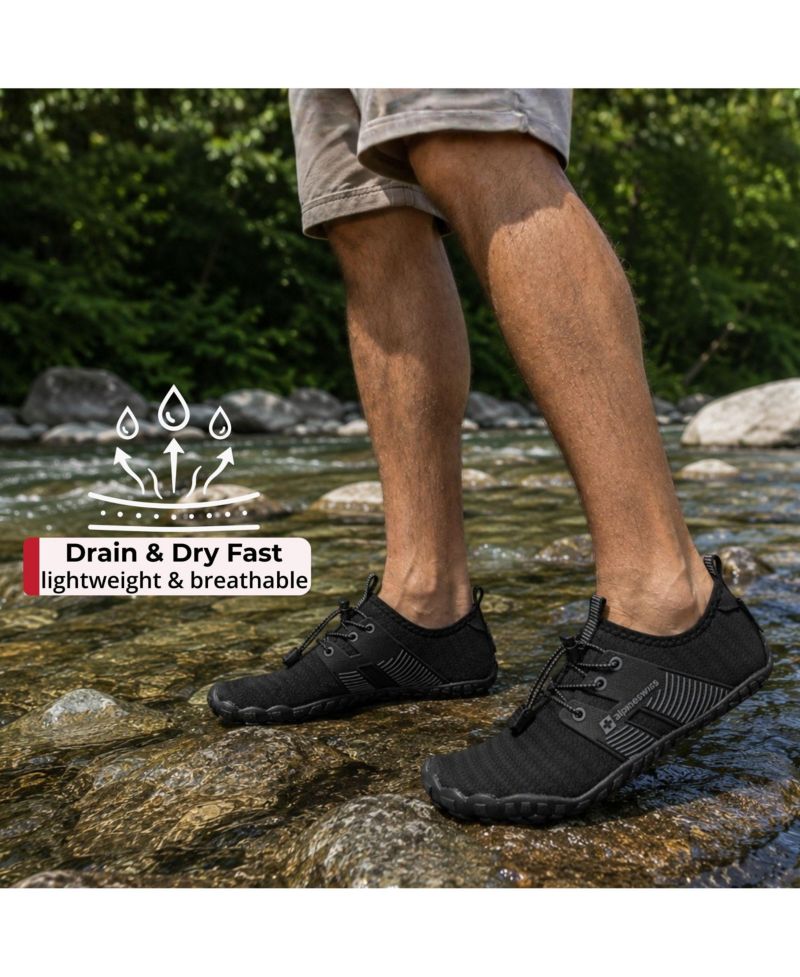 Men’s Quick-Dry Water Shoes Non-Slip Lightweight Beach Barefoot Sneakers
