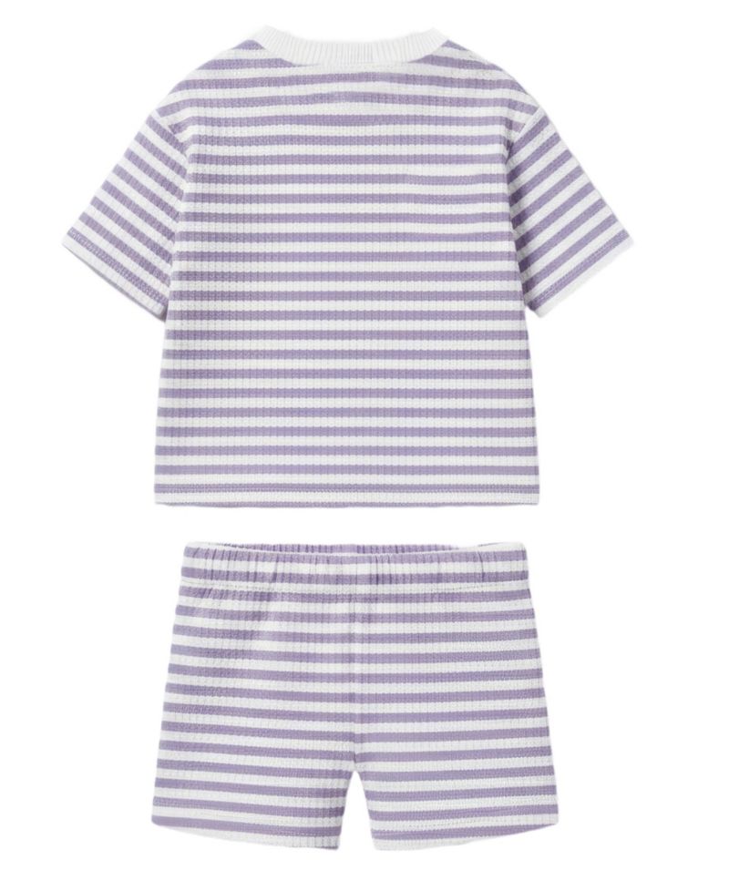 Baby Girls' Bambi Short-Sleeve T-Shirt and Elastic Shorts, 2-Piece Set