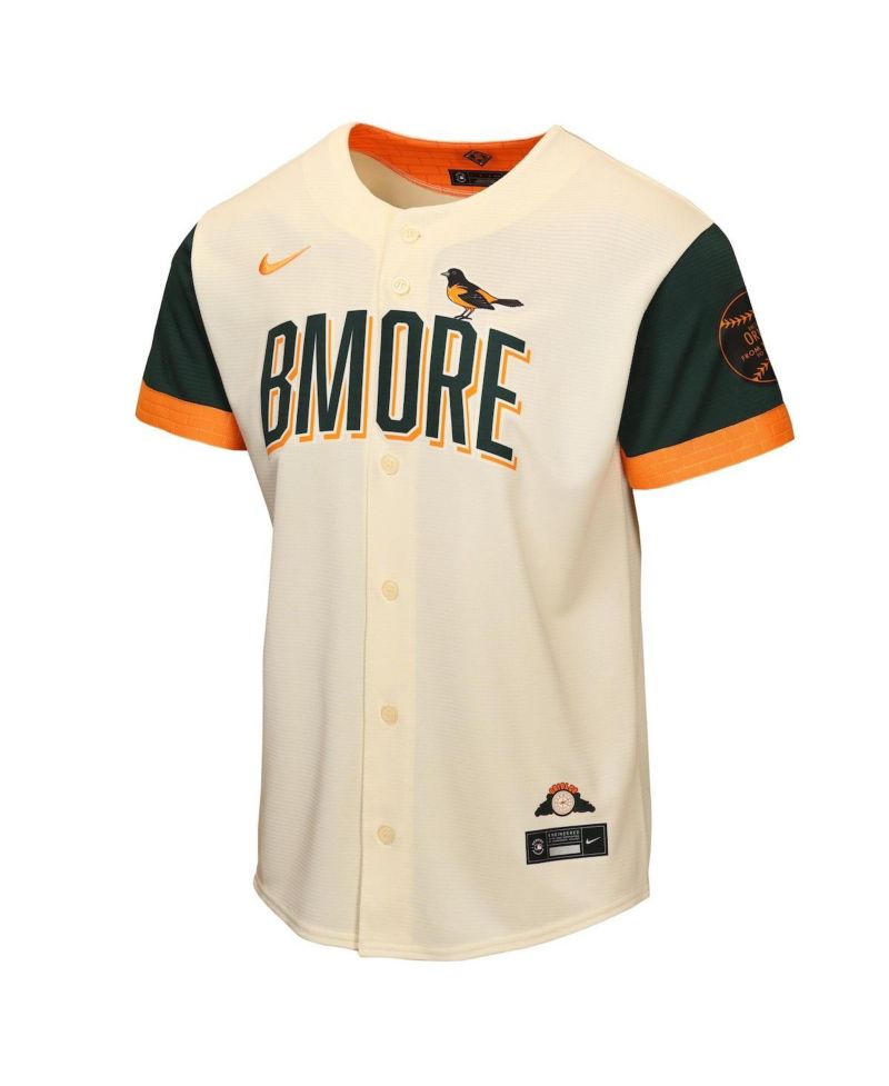 Big Boys and Girls Cream Baltimore Orioles 2026 City Connect Stadium Jersey