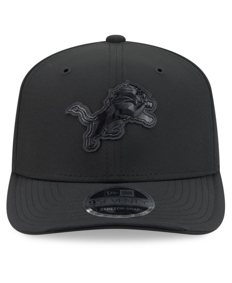 Men's Black Detroit Lions 2026 Sideline 9SEVENTY Adjustable Hat