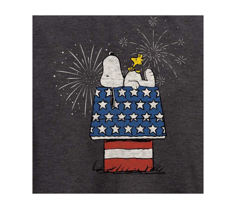 Trendy Plus Size Snoopy & Woodstock 4th of July Graphic T-Shirt