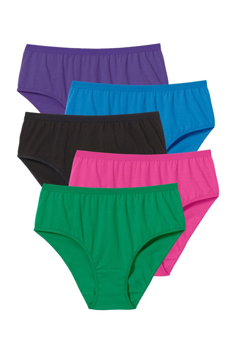 Women's Hi-Cut Cotton Brief 5-Pack