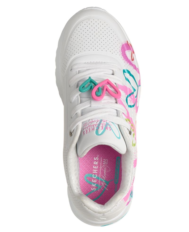 Little Girls J Goldcrown: Стильные кроссовки Uno Lite - Flutter Hearts от Finish Line