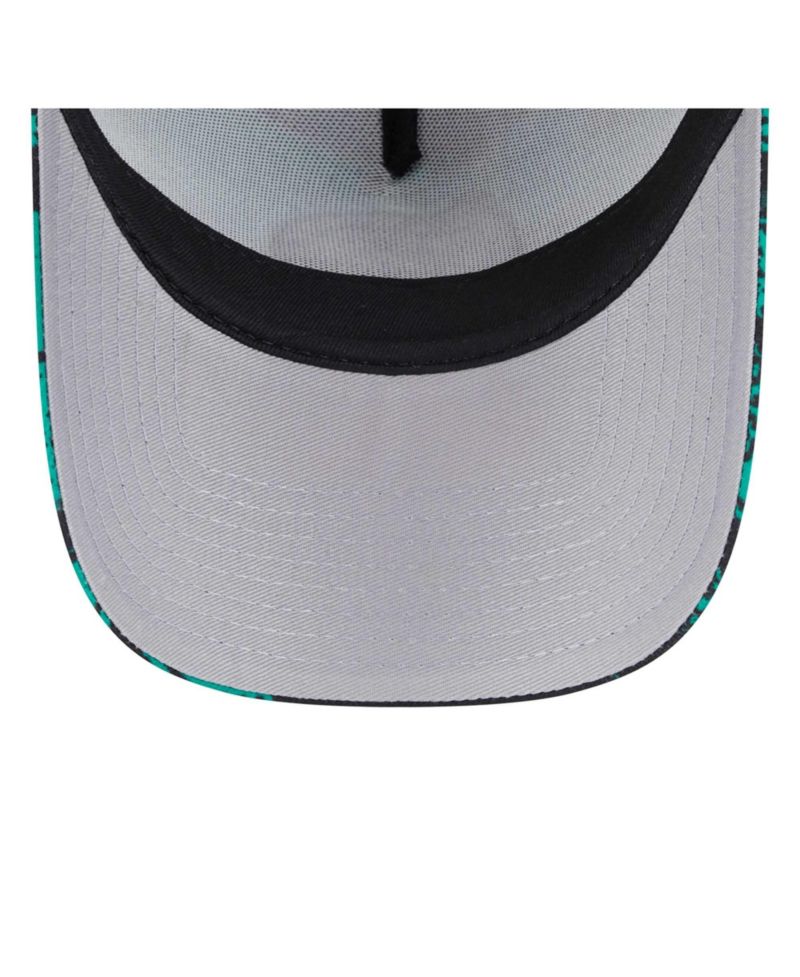 Men's Black/Kelly Green Boston Celtics Tip Off A-Frame Trucker 9FORTY Adjustable Hat