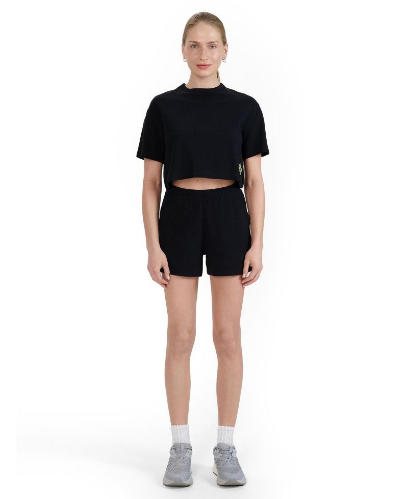 Women's Waffle Knit Short Sweatpants Regular Fit