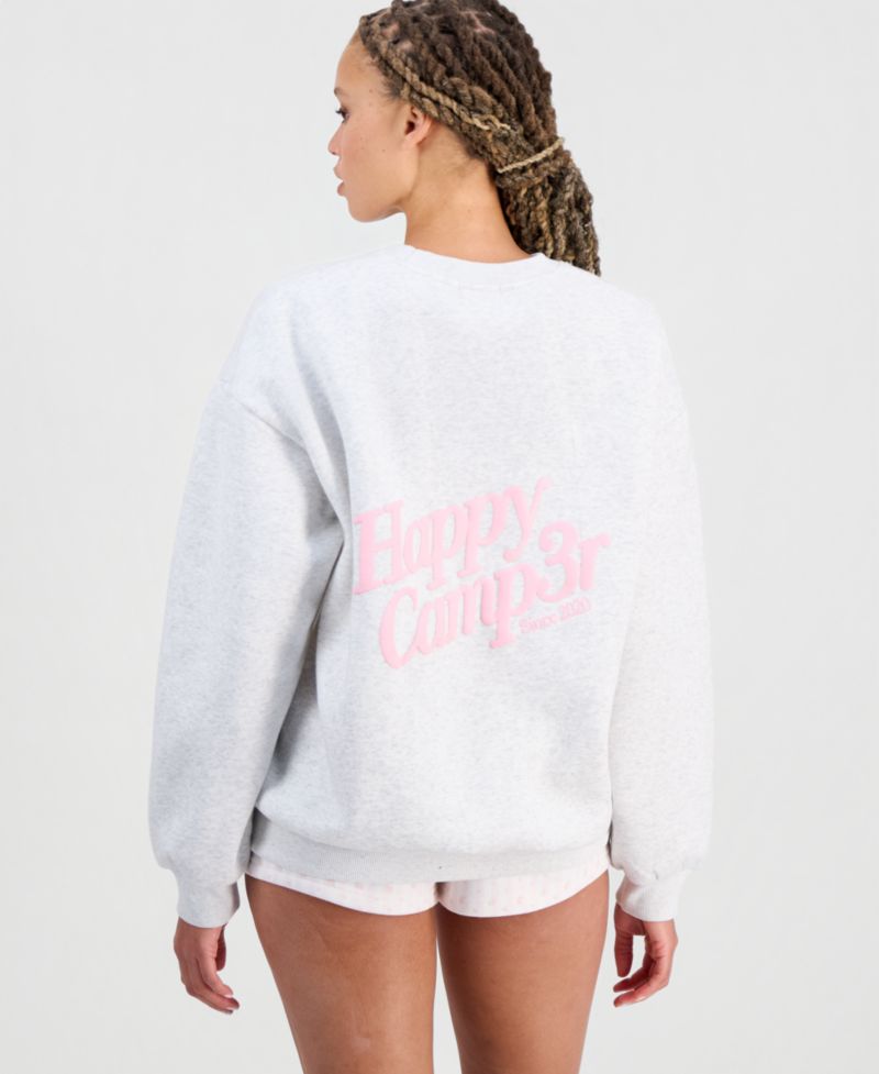 Juniors' Senior Embroidered Crewneck Sweatshirt