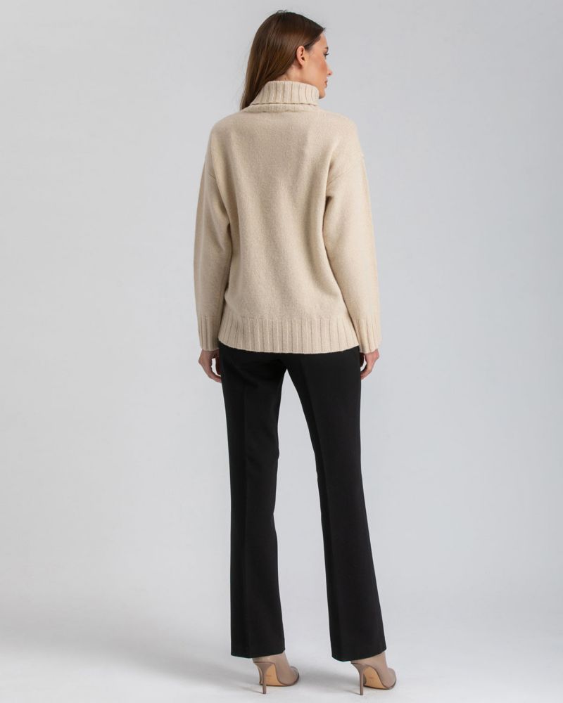 Maternity Adjustable Waistband Straight-Leg Trousers Comfy Leo