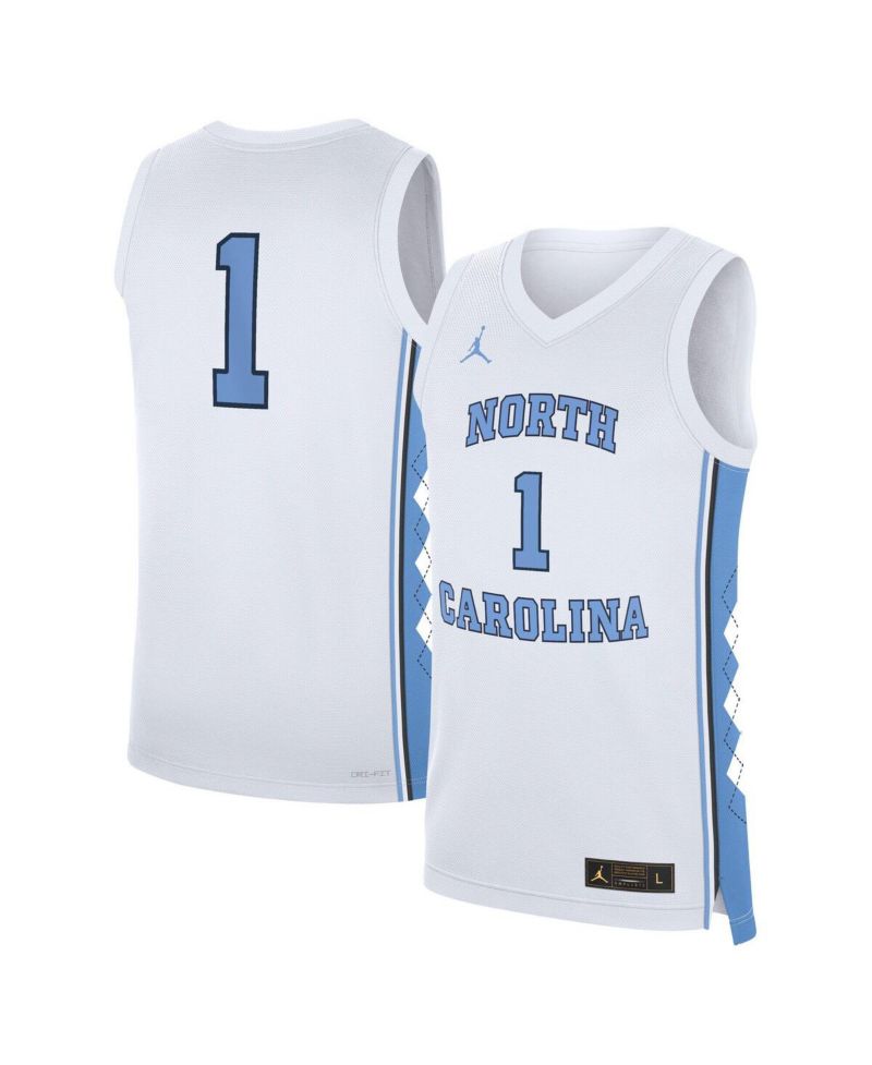 Men's White North Carolina Tar Heels Home Replica Basketball Jersey