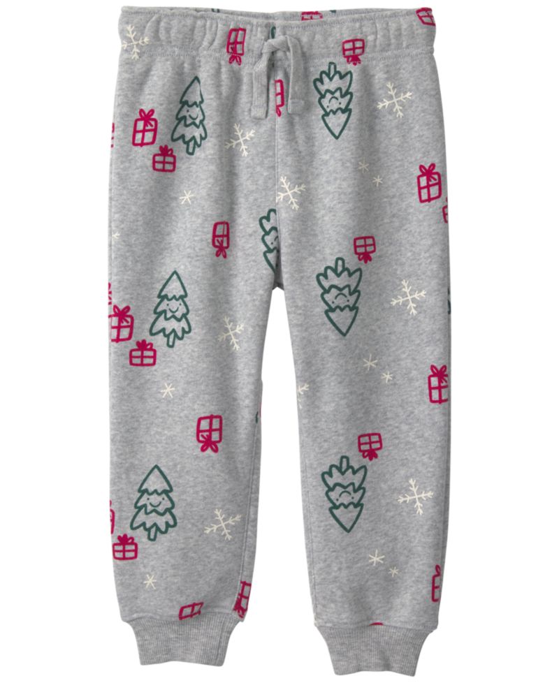 Baby Boys' Christmas Ski Fleece Top and Pants, 2-Piece Set