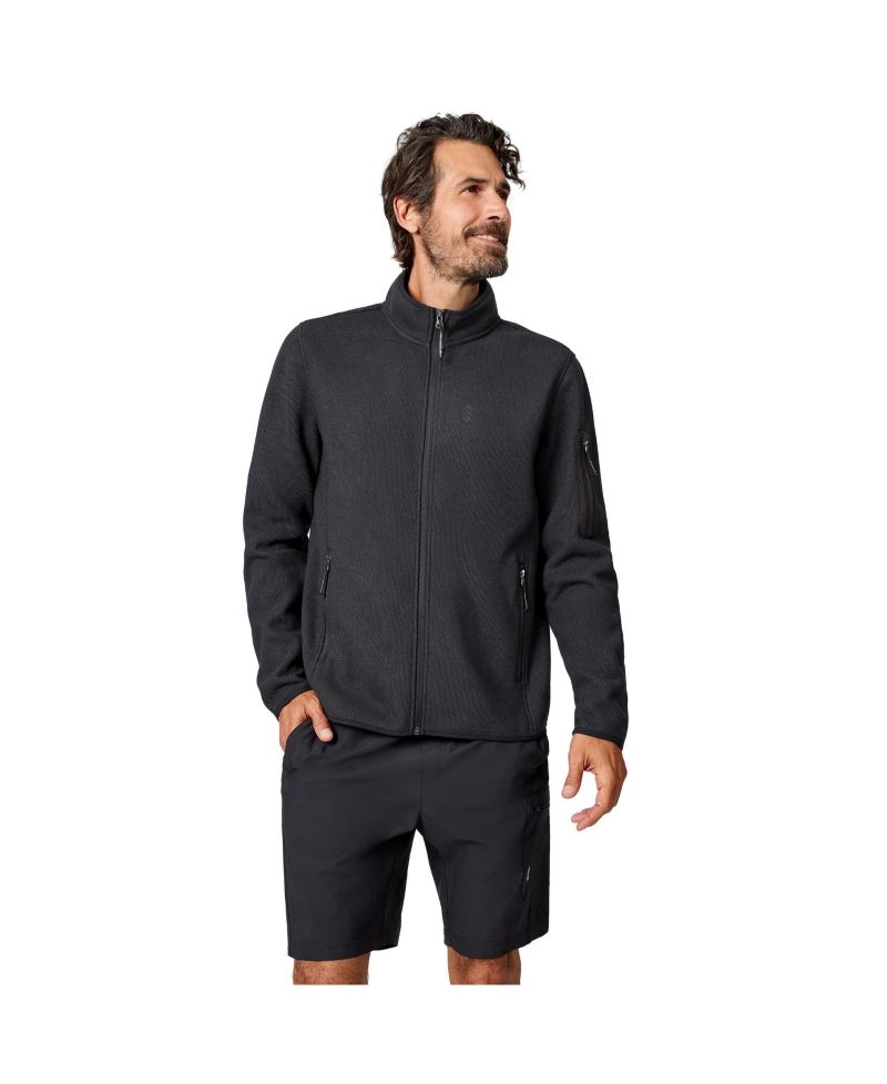 Men's Cliffside Pique Fleece Lightweight Stand Collar Jacket