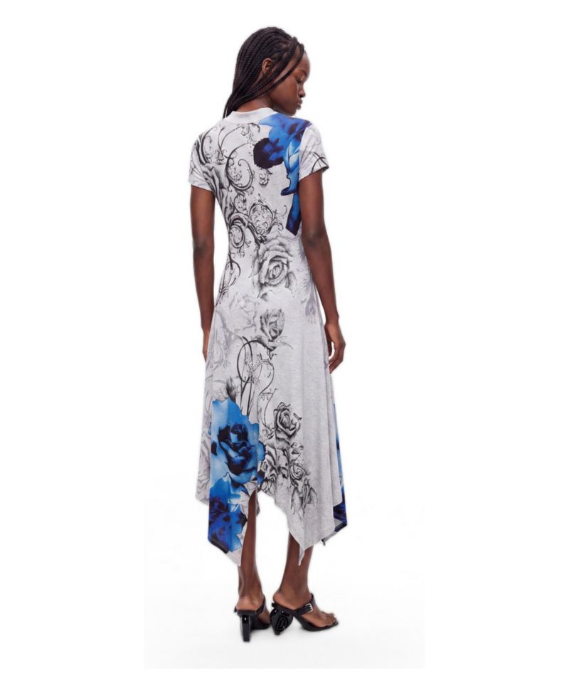 Women's printed halter midi dress