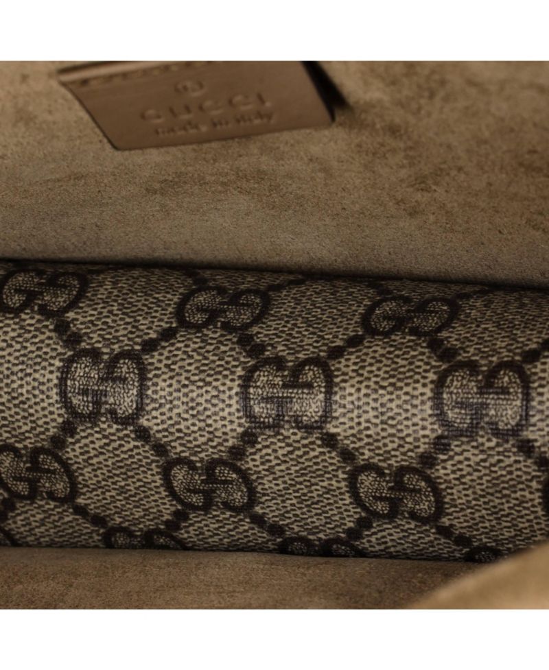 Small Dionysus Bag GG Coated Canvas with Crystal Embellished Metal