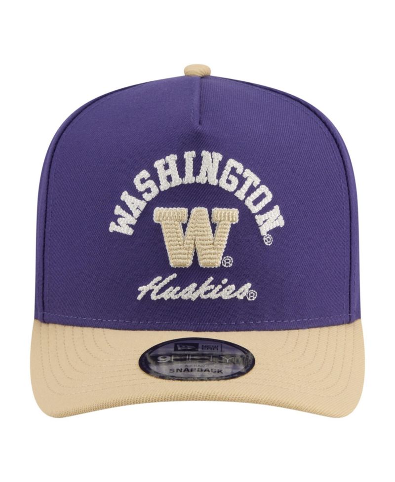 Men's Purple/Gold Washington Huskies Two-Tone Arched 9FIFTY Snapback Hat