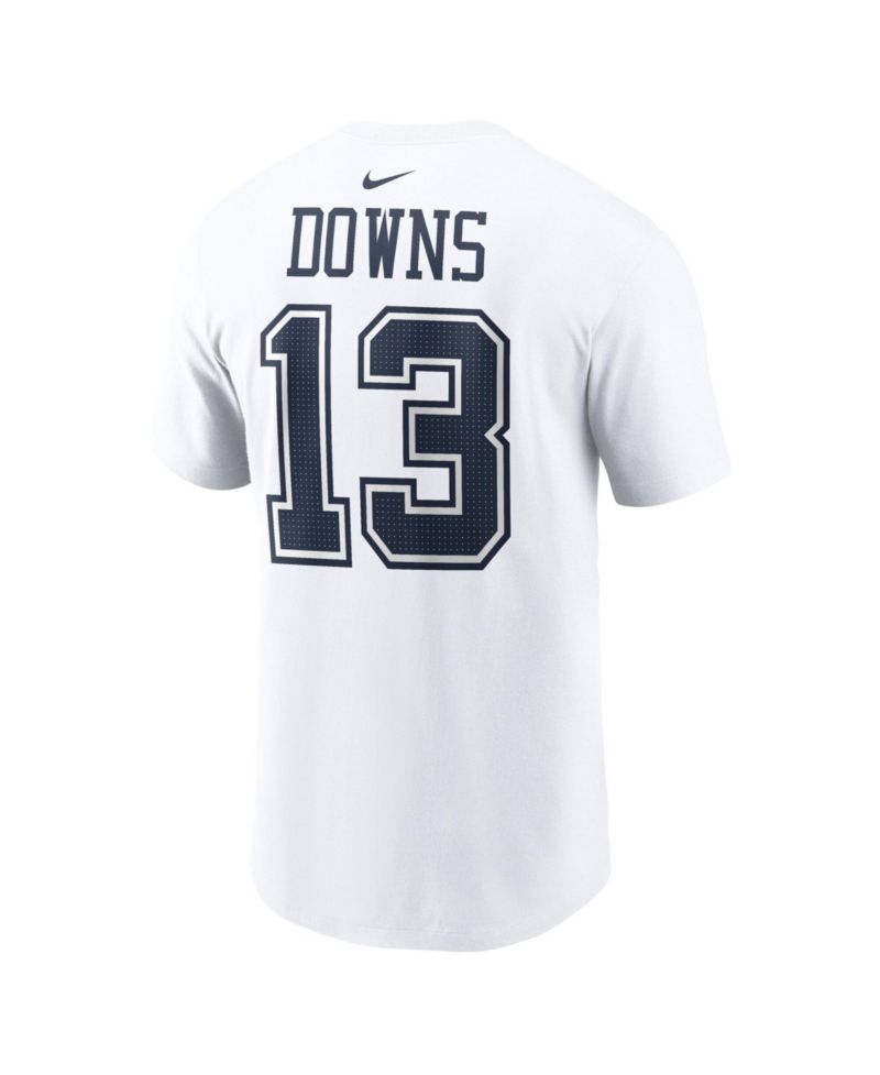 Men's Caleb Downs White Dallas Cowboys 2026 NFL Draft Name & Number T-Shirt