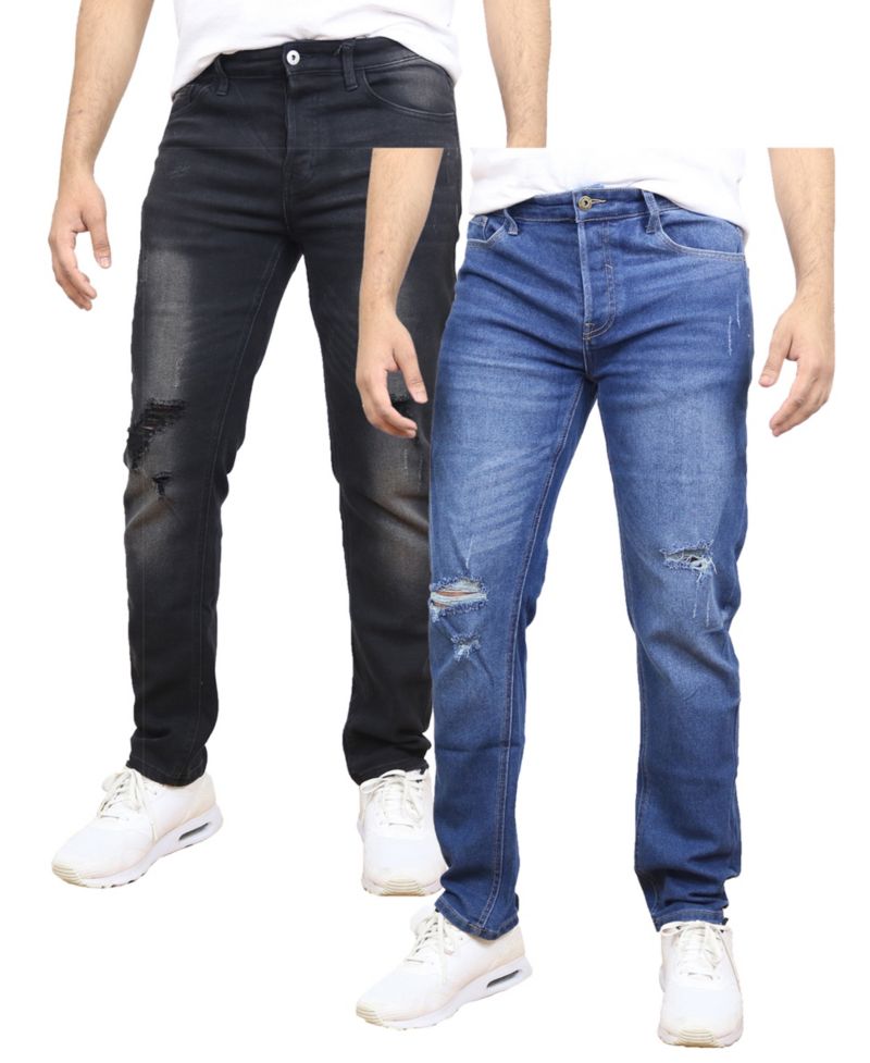 Men's 2-Pack Stretch Ripped Jeans