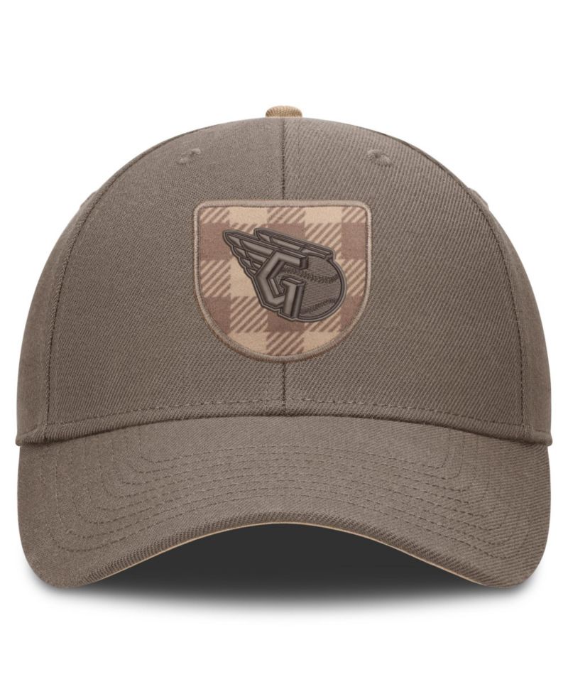Men's Brown Cleveland Guardians Statement Rise Adjustable Hat