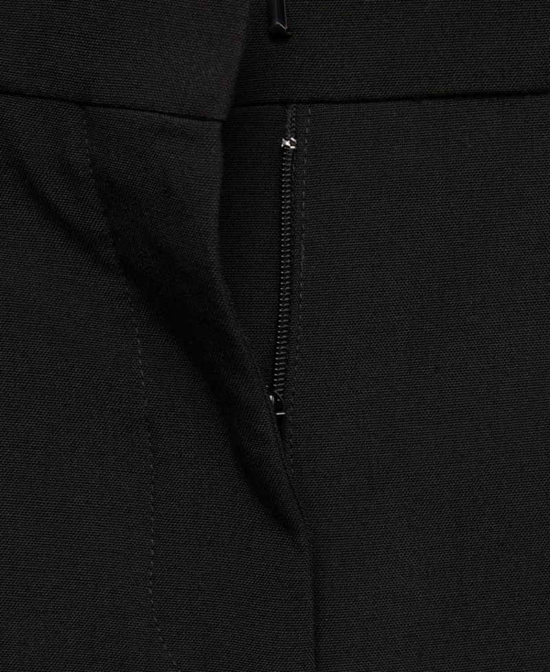 Women's Selection Wool-Blend Straight Mid-Rise Trousers