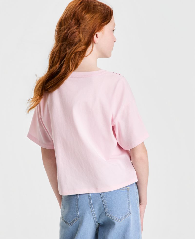 Girls' XS-XL Gem Relaxed Cropped Tee