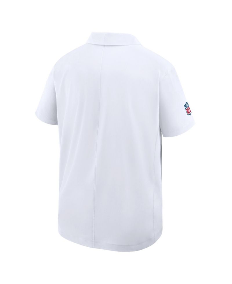 Men's White Washington Commanders Sideline Woven Dri-FIT Polo Shirt