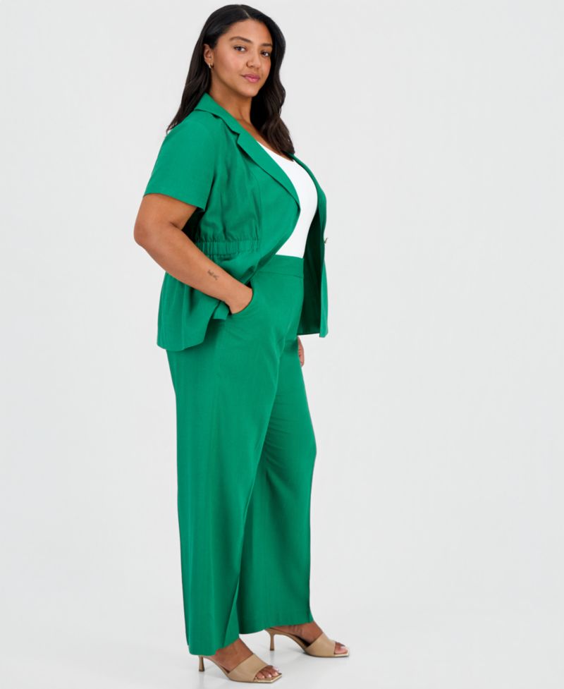 ASL Women's Mid-Rise Wide-Leg Pants