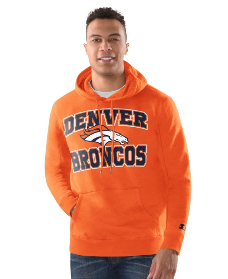 Men's Orange Denver Broncos Hoodie and Cuffed Knit Hat Combo Pack