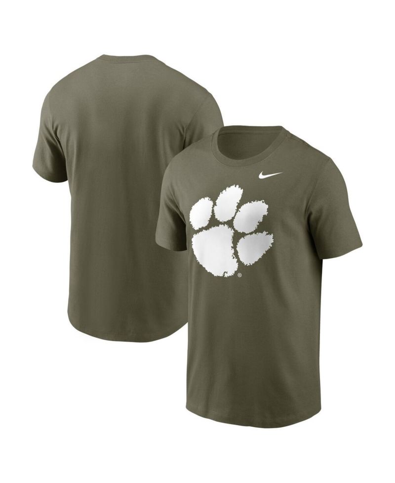 Men's Olive Clemson Tigers Primetime Logo Performance T-Shirt