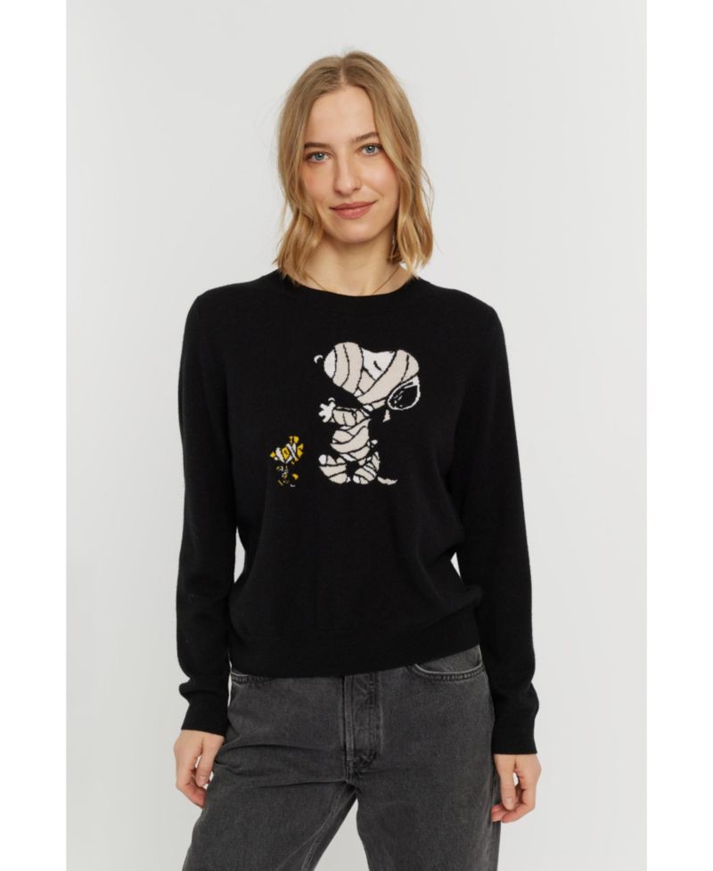 Women's Wool-Cashmere Snoopy Mummy Sweater