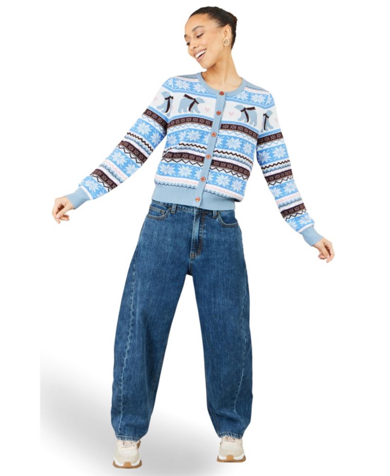 Women's Polar Bear Fairisle Cardigan