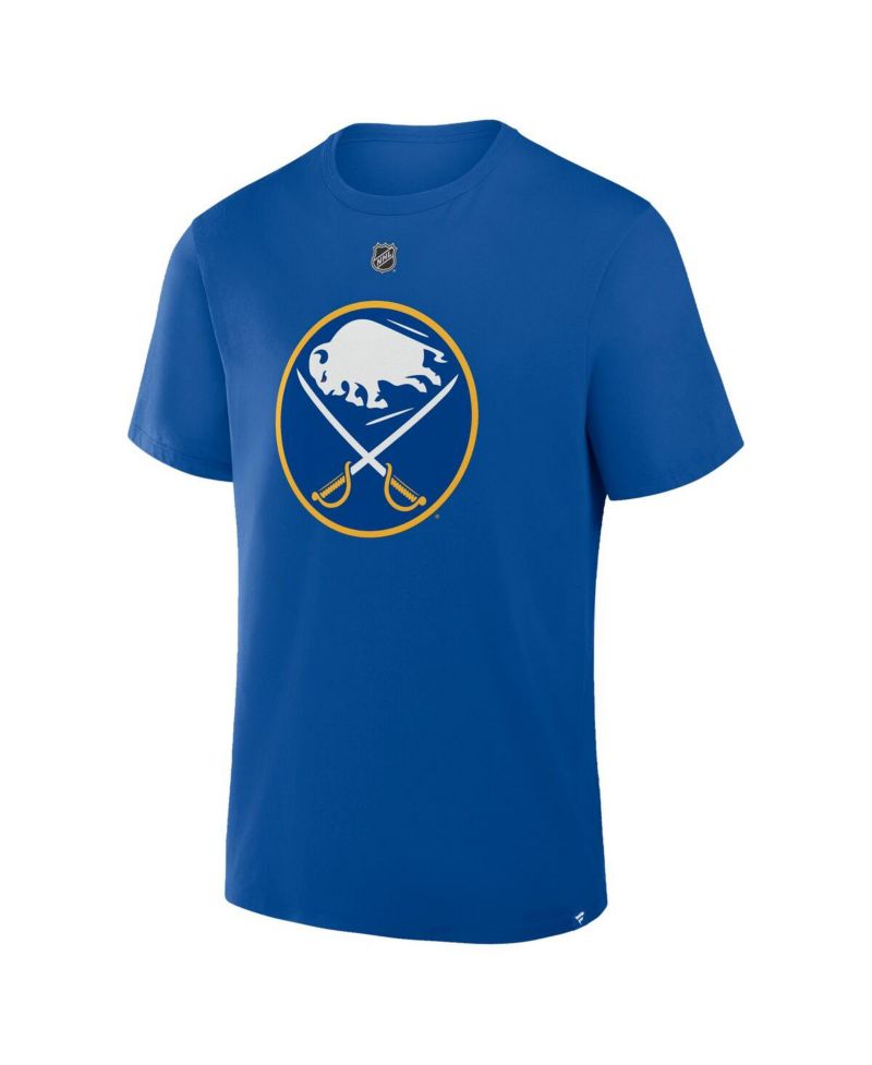 Men's Tage Thompson Royal Buffalo Sabres Authentic Stack Name & Number T-Shirt